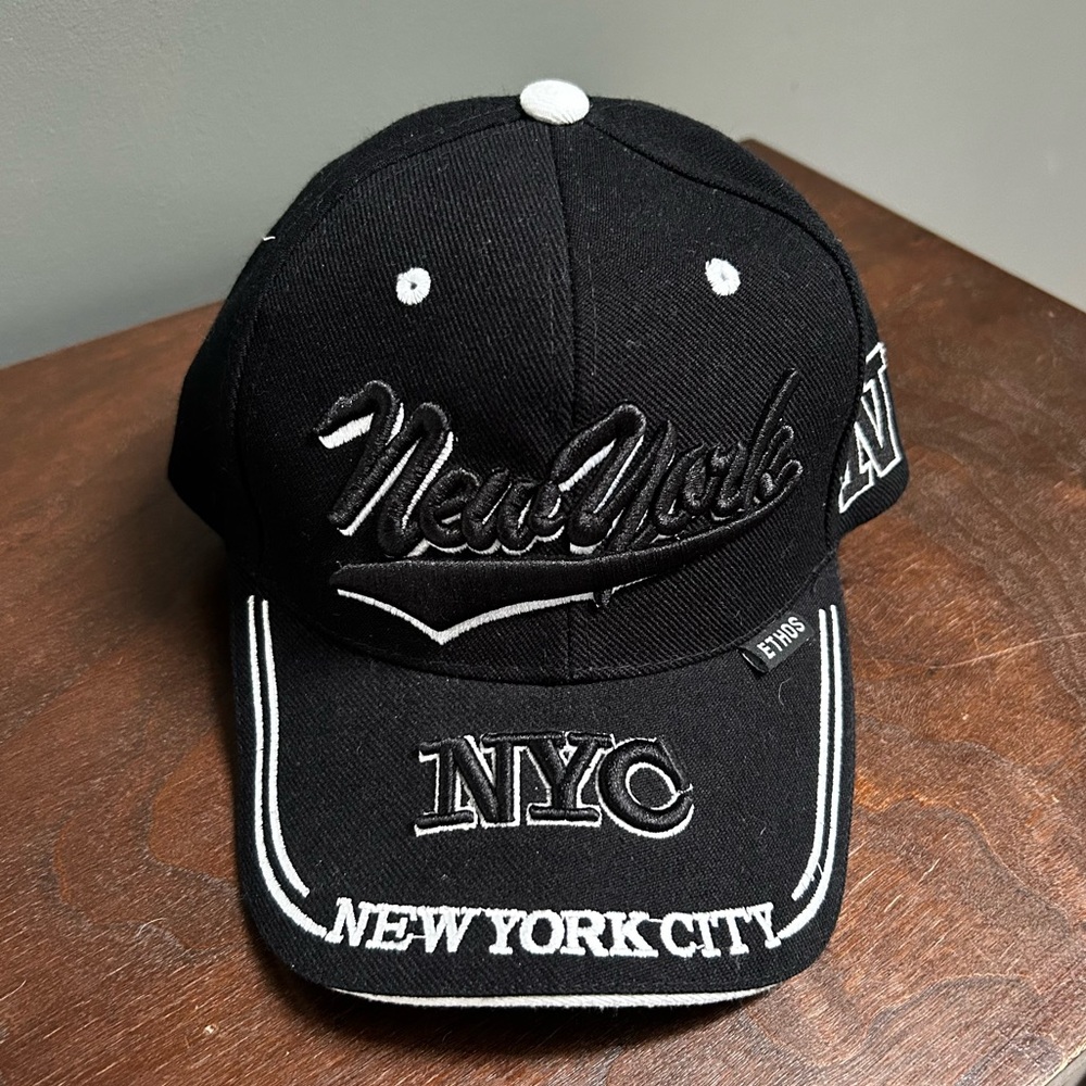 *Clearance* Ethos NYC New York City Black Hat One Size